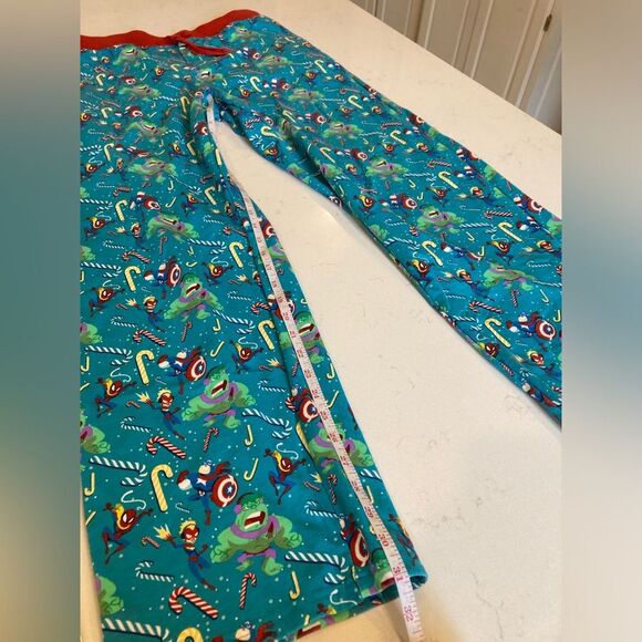 NEW Marvel Disney Cotton Drawstring Christmas Themed Pants with Pockets Size L - Picture 5 of 7